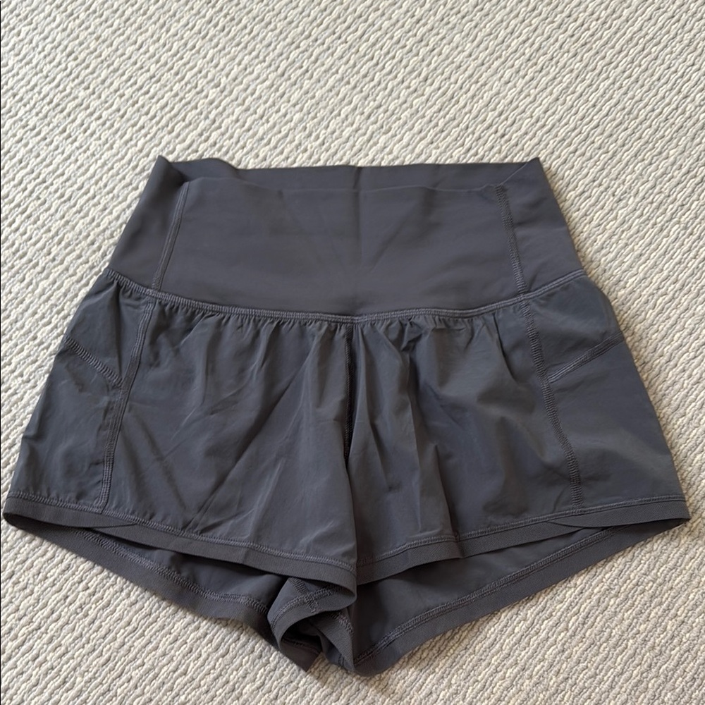 Lululemon Athletica Black Athletic Shorts High-Rise Performance